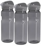 Cello Go Sports PET Bottle Set, 700ml, Set of 3, Black
