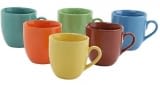 Anwaliya Fauna Series Ceramic Tea Cups – 6 Pieces, Multicolor, 200 ML