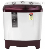 MarQ by Flipkart 6 kg 5 Star Rating Semi Automatic Top Load White, Maroon (MQSA60H5M)